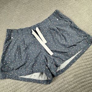 Lululemon Spring Break‎ Away Short Women 10 Confetti Cake 3" Blue Stretch